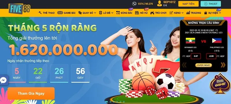 Những vấn đề lưu ý khi tham gia khuyến mãi FIVE88