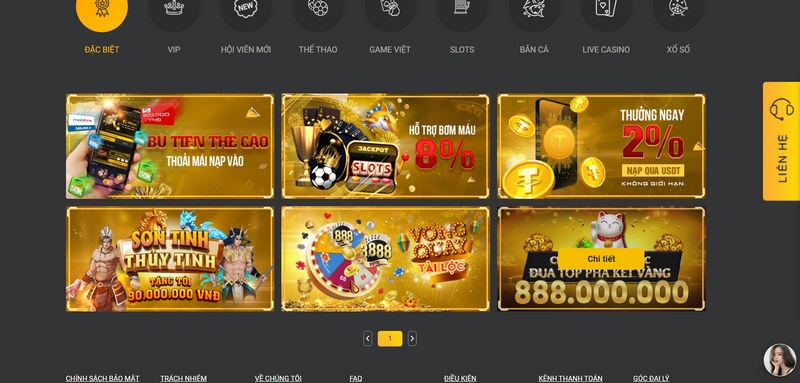 Rất nhiều các khuyến mãi đặc biệt hấp dẫn đang được sân chơi cung cấp 