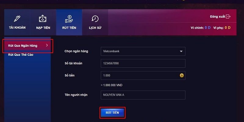 Rút tiền FCB8 về thẻ cào chỉ với 4 bước cơ bản