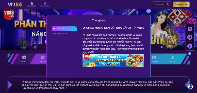 Lịch sử hình thành nhà cái VN86