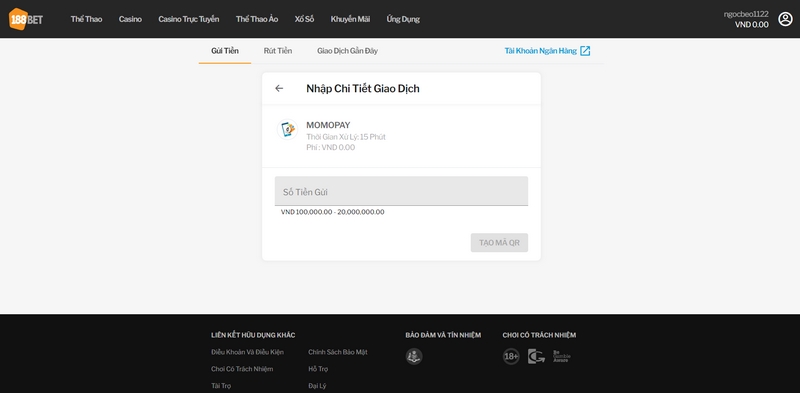 Nạp tiền VN88 bằng thẻ game, thẻ cào tiện lợi chỉ vài phút